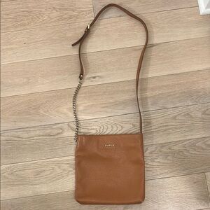 Furla Tan Crossbody Bag Minimalist Design